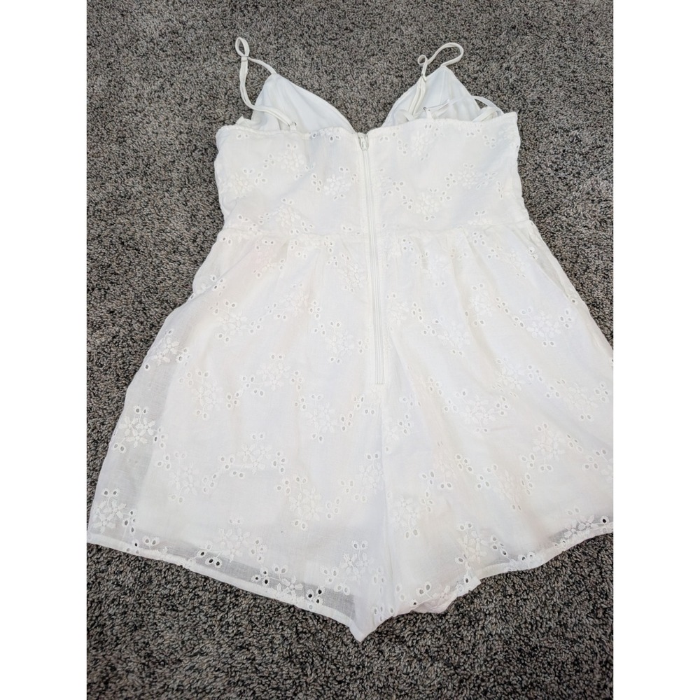 Windsor White Eyelet Floral Corset Romper Underwire Sweetheart‎ Small KPD1508 - Picture 5 of 7